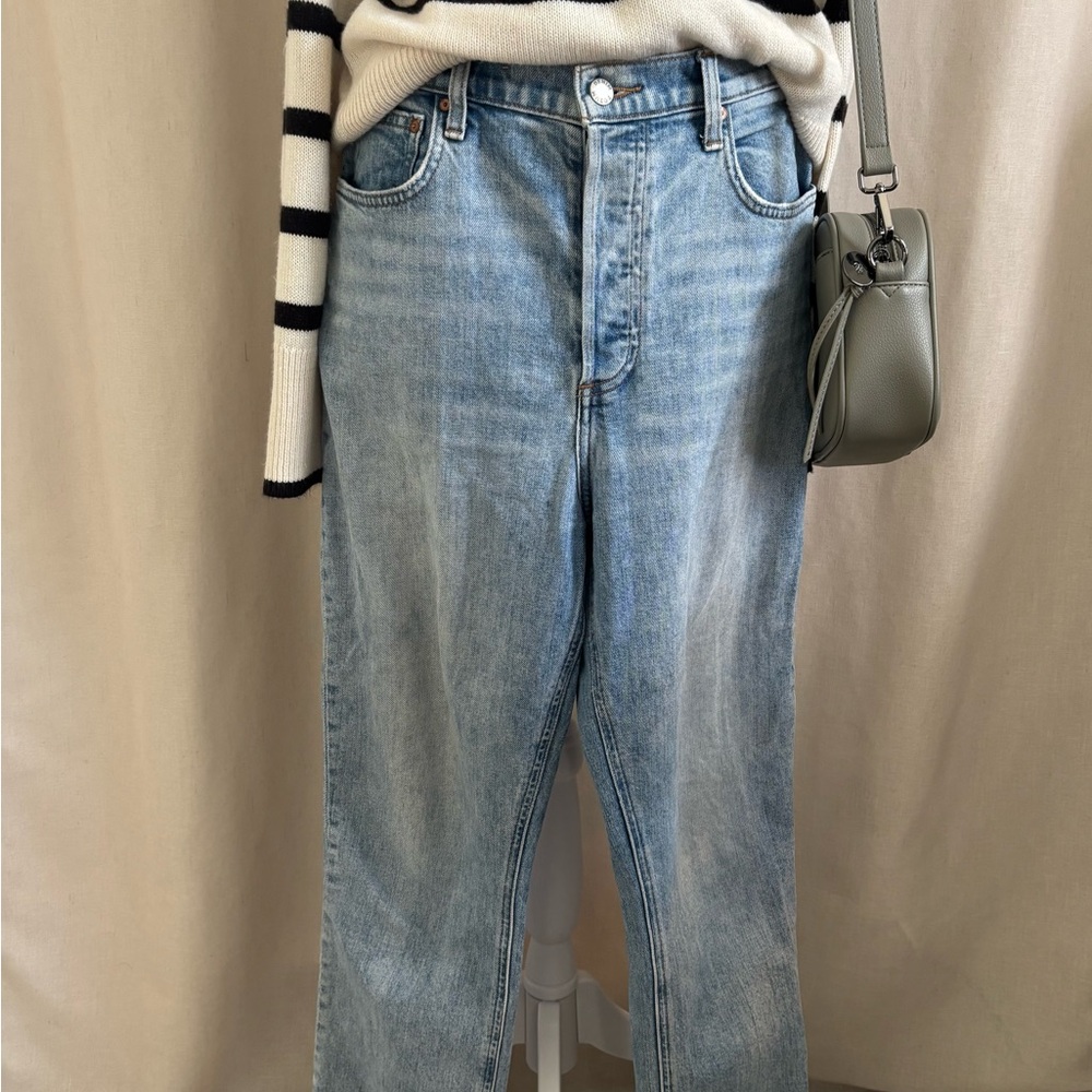 Denim Forum Arlo High Rise Straight Jean (28L) - size 31